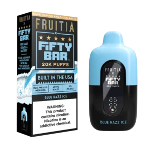 Blue Razz Ice Fruitia X Fifty Bar