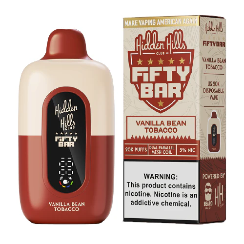 Vanilla Bean Tobacco Hidden Hills x Fifty Bar