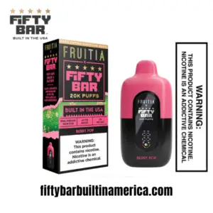 Berry Pop Fruitia X Fifty Bar 20K Puffs Disposable Vape