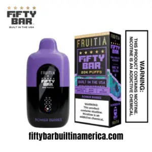 Bonker Berries Fruitia X Fifty Bar 20K Puffs Disposable Vape