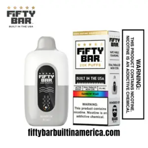 Rainbow Road (Strawberry Lemon Grape) Fifty Bar 20K Puffs Disposable Vape