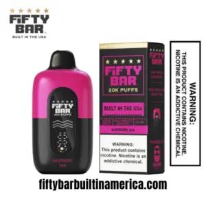 Raspberry Jam Fifty Bar 20K Puffs Disposable Vape