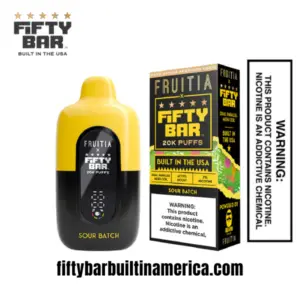 Sour Batch Fruitia X Fifty Bar 20K Puffs Disposable Vape
