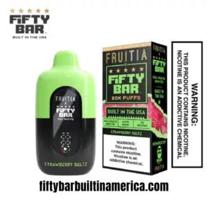 Strawberry Beltz Fruitia X Fifty Bar 20K Puffs Disposable Vape