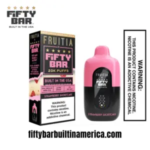Strawberry Shortcake Fruitia X Fifty Bar 20K Puffs Disposable Vape