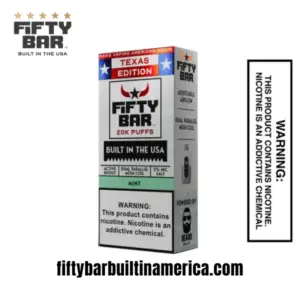 Mint Texas X Fifty Bar 20k Puffs Disposable Vape