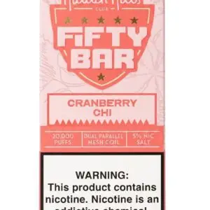 Cranberry Chi Hidden Hills X Fifty Bar 20k Disposable