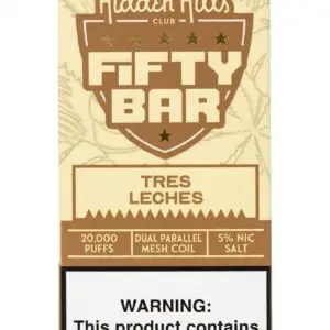 Tres Leches Hidden Hills X Fifty Bar 20k Disposable