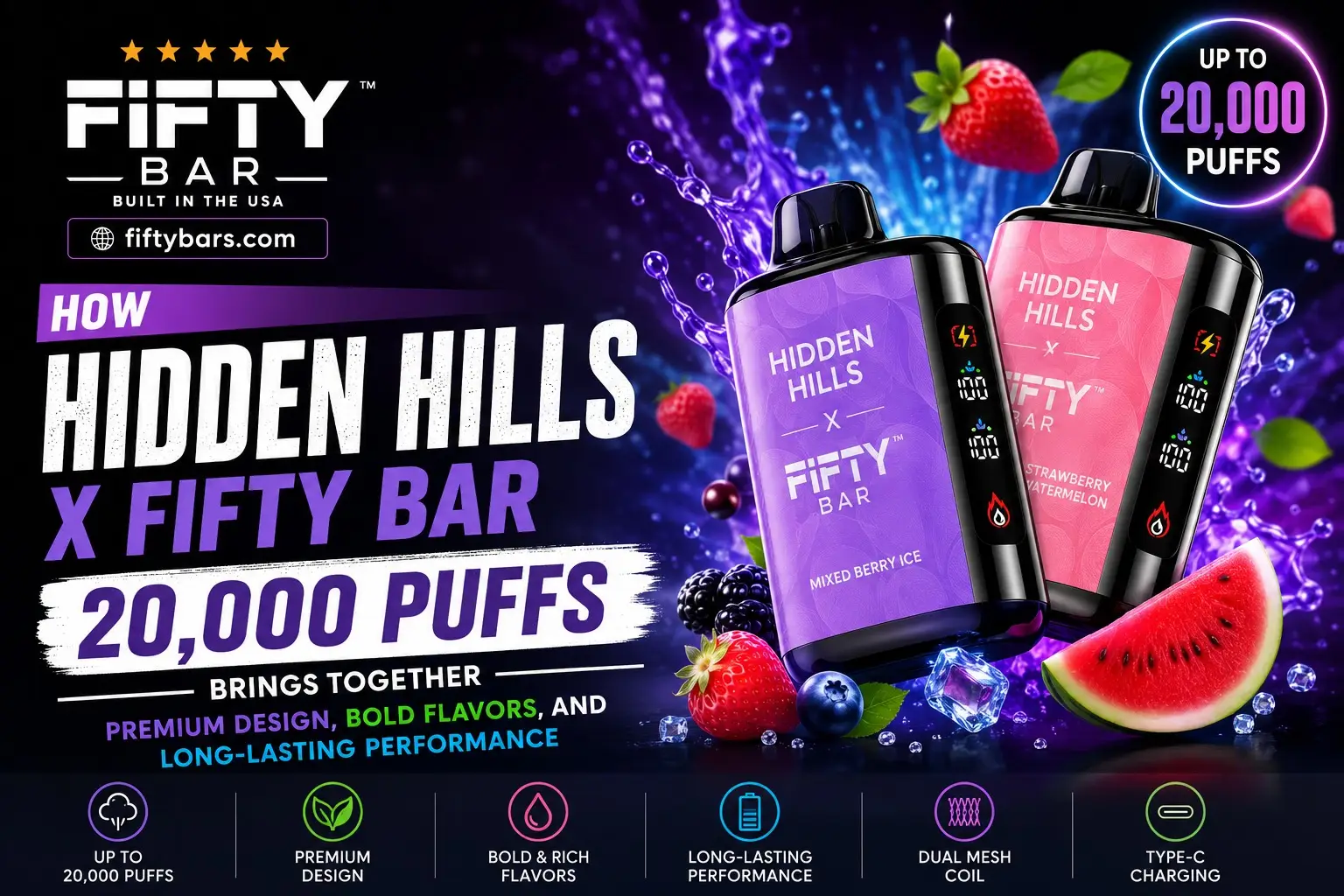 Hidden Hills X Fifty Bar