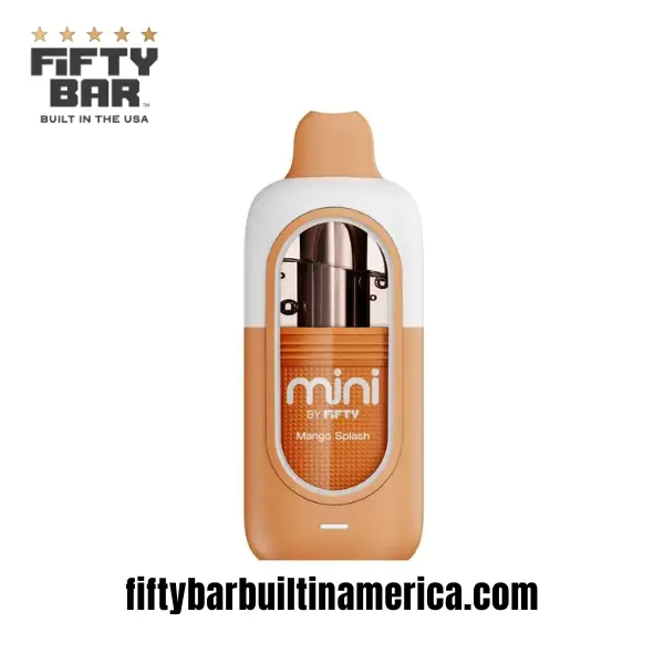 Mango Splash Fifty Bar Mini 6500 Puff Disposable Vape - Image 2
