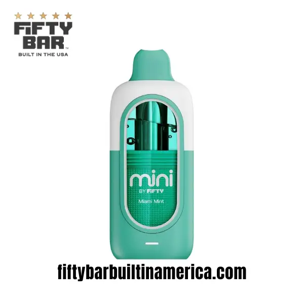 Miami Mint Fifty Bar Mini 6500 Puff Disposable Vape - Image 2