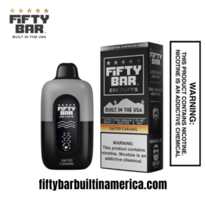 Salted Caramel Fifty Bar V2 20K Puffs Disposable Vape